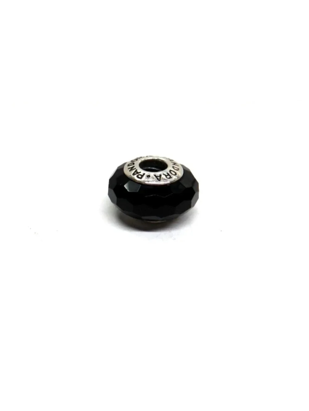 Pandora Fascinating Murano Glass Charm #791069   Black Retired Authentic